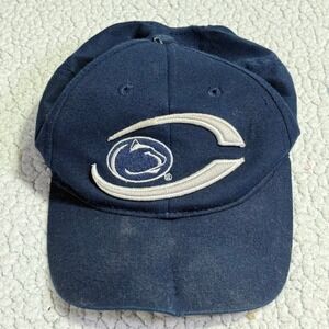 Penn State Nittany Lions Hat Navy Blue Adjustable Strapback Baseball Cap PSU